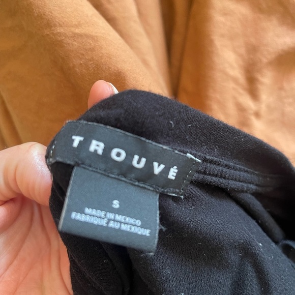 Trouvé black cotton cap sleeve top shirt - Picture 4 of 4